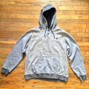 Hurley Men's Henley Gray Hoodie - XL